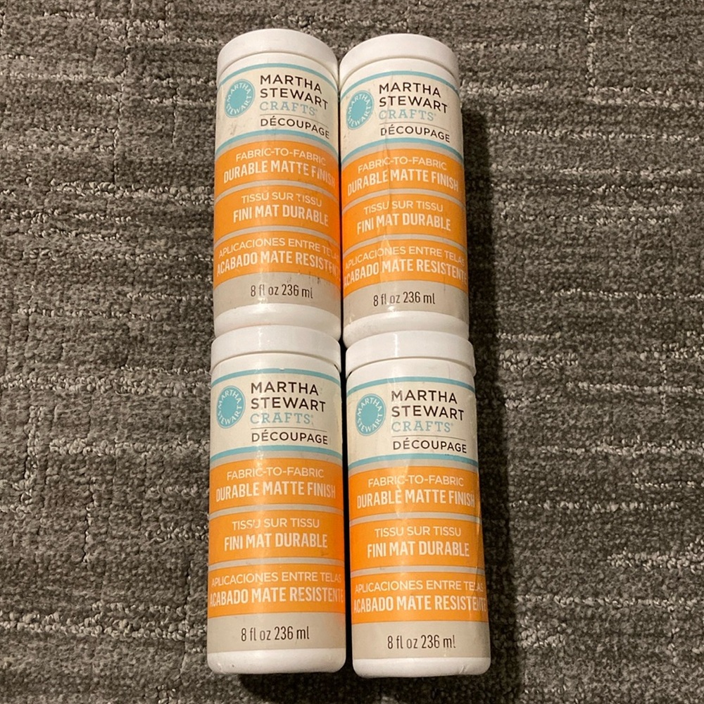 Martha Stewart Crafts Decoupage Fabric-to-Fabric Formula 33281 Matte Finish 8oz